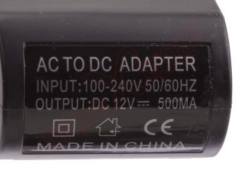 Cargador / adaptador de red a mechero - 500mAh / 6Wh